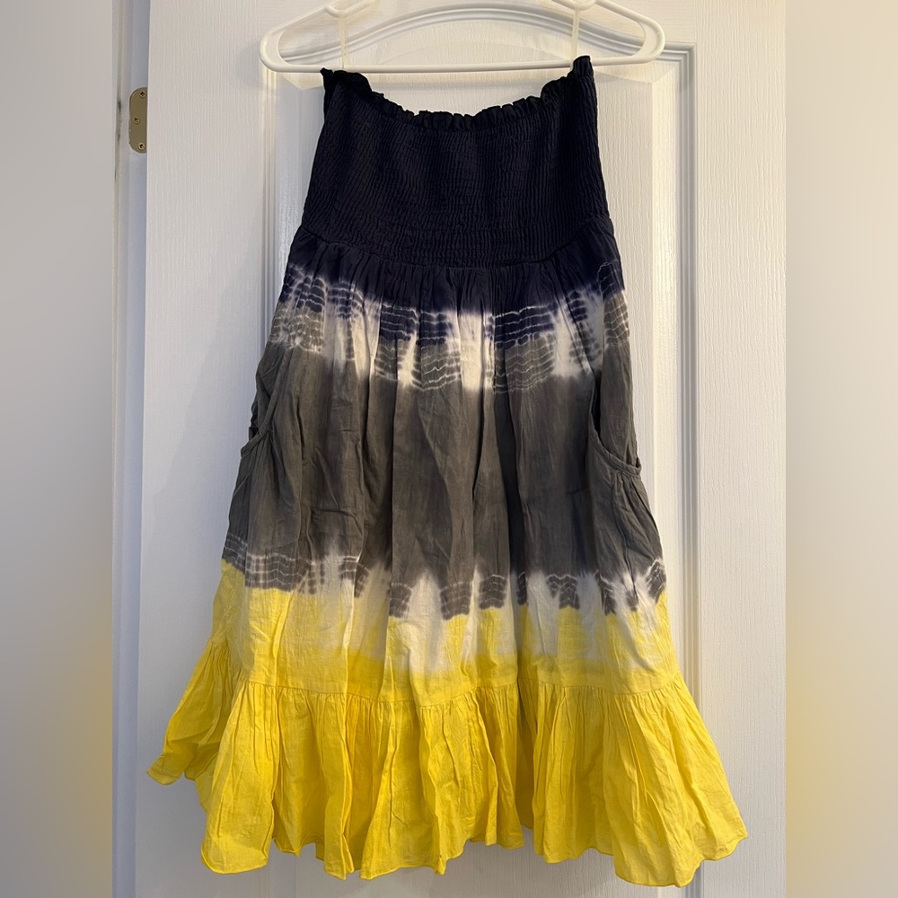 Forever 21 Tie-Dye Strapless Dress Size S